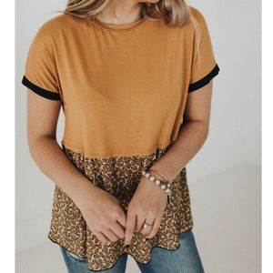 Basic top with floral detail